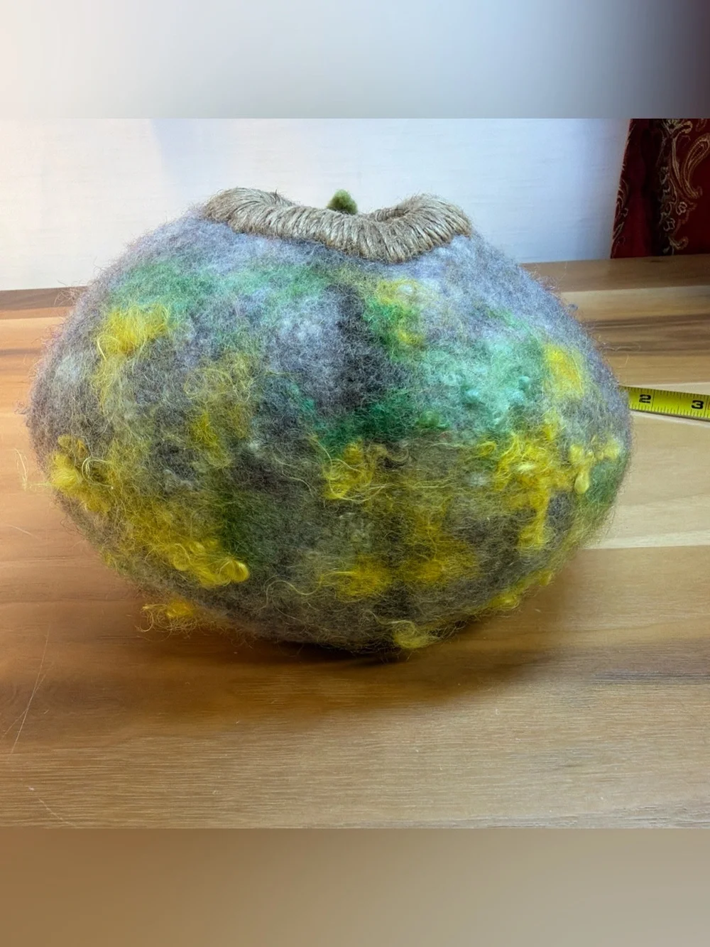NEW Felted Wool Birdhouse, Functional for Use as Real Birdhouse Handmade.